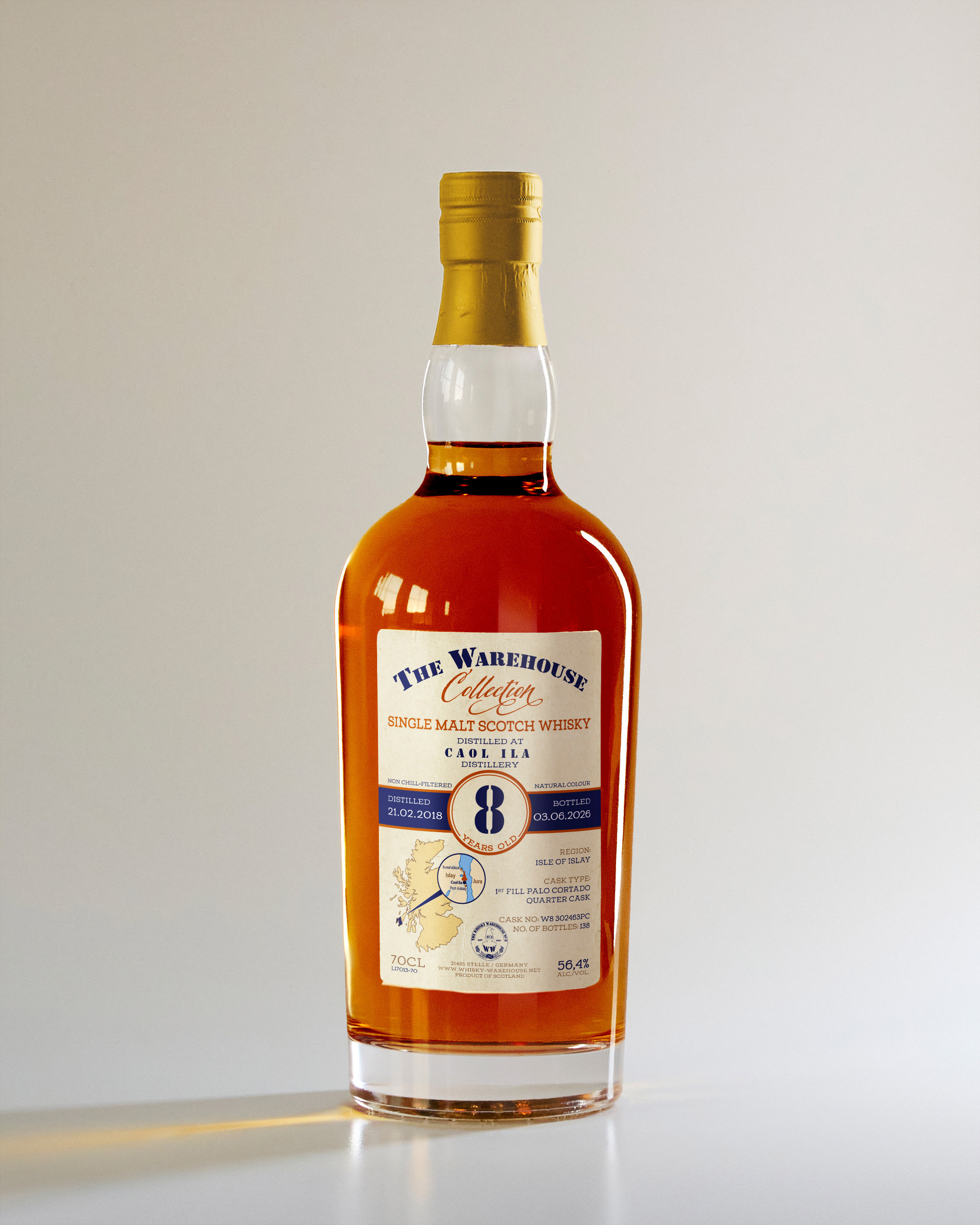 Caol Ila 2018 - 1st Fill Palo Cortado Quarter    NEU
