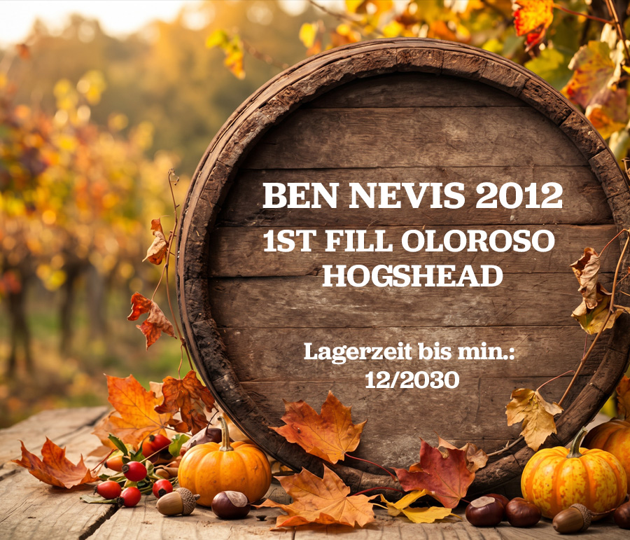 Fassteilung Ben Nevis 2012 - 1st Fill Oloroso Hogshead